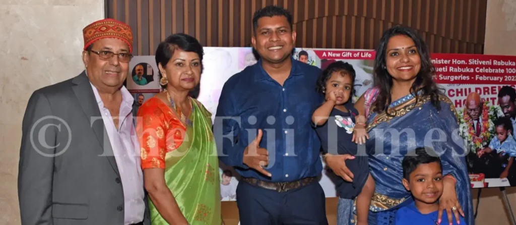Divine Seva supporters and family members at the Children’s Hospital Fiji recognition event
